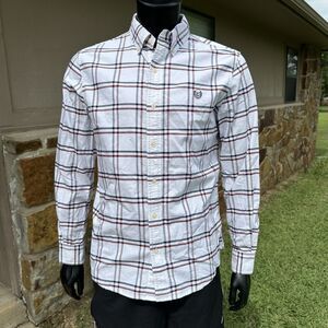 Chaps Stretch‎ Oxford Shirt Mens Size Medium Button Down Long Sleeve